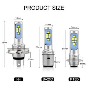 H4 H6 P15D BA20D ampoule Led projecteurs de <span class=keywords><strong>Moto</strong></span> Canbus antibrouillard blanc 1200LM Hi Lo lampe Scooter accessoires <span class=keywords><strong>Moto</strong></span> DRL pour <span class=keywords><strong>Suzuki</strong></span> - Product Image 2