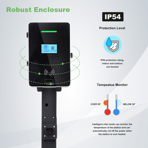 ปืนคู่ชาร์จไฟ AC 14KW 22Kw 44kw IP54 EV ชาร์จรถยนต์ด้วย RFID Type2/Type1/สถานีชาร์จ EV 3เฟส - Product Image 2
