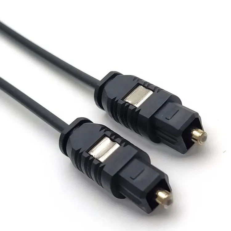 Digital Optical Audio Toslink Cable PVC 2.2mm 1m 2m 3m 4m 5m Polybag Vga 3 6 Hd Video Cable Black 1080p 720p Vga Cable Stock DVI