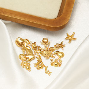 Nieuwe mode zeepaardje krab octopus schelpdieren walvis bedels roestvrijstalen bedels voor het maken van sieraden DIY ketting armband onderdelen - Product Image 2