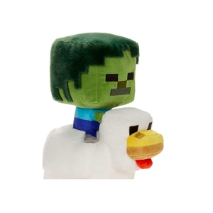 Cadeau en peluche prêt à offrir, poupée animale en peluche douce, <span class=keywords><strong>jouet</strong></span> en peluche mignon de dessin animé, rembourré en coton PP, poulet zombie, <span class=keywords><strong>jouet</strong></span> à chevaucher - Product Image 2