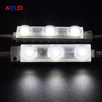 2835 SMD 3 LED Module de signe extérieur IP68 Injection plastique pour rétro-éclairage publicitaire léger 12V 1W Durable Dimmable 5 ans