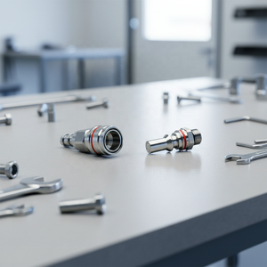 Lechen מותאם אישית חלקה לחץ נמוך במכונה uqd מחברים | אוניברסלי מהיר להתנתק קירור נוזל מחבר cnc עיבוד - Product Image 4