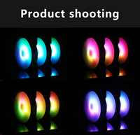 SNOWMAN 120mm PWM alta velocidad ARGB direccionable RGB ventilador 4 pines potencia caja de plástico placa base sincronización Compatible enfriador de escritorio
