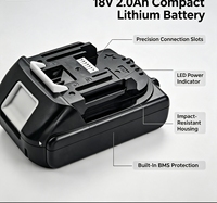 Pasokan Pabrik Baterai Lithium 18V 2.0Ah 36W untuk Bor Tanpa Kabel, Paket Baterai Alat Listrik Isi Ulang 500 Siklus, Baterai Pengganti Alat Listrik