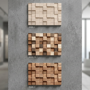 Azulejos de cerámica para pared de 30x45 cm, color marrón, 300x450 mm, diseño de madera, decoración 3D, azulejos de cerámica rotos en oferta. - Product Image 2