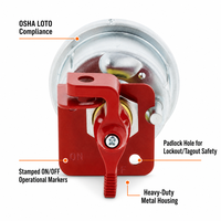 Interrupteur de déconnexion principal double batterie 12V 24V 36V DPST 125A, 4 bornes, robuste et verrouillable, isolateur de puissance pour camions, remplace 75912