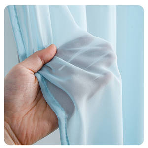 Tende in Chiffon Voile Bianco Semitrasparente di Buona Qualità, Super Morbide e Lisce, Tende da Finestra 52*96 Pollici - Product Image 2