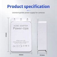 Mini onduleur d'alimentation 1200-3600mAh 5V/9V/12V 1A/2A DC, adaptateur secteur pour caméra de vidéosurveillance, ventilateur, routeur Wi-Fi