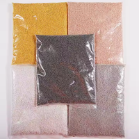 1KG Micro-perles métalliques pour ongles, breloques pour ongles, billes de caviar rondes en acier inoxydable, strass pour ongles pour DIY ongles / artisanat de bijoux et coques de téléphone