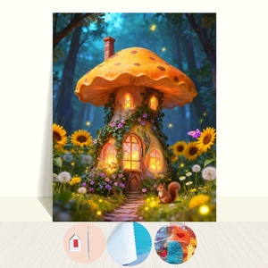Kit de <span class=keywords><strong>pintura</strong></span> de diamantes 5D de <span class=keywords><strong>calabaza</strong></span> de Halloween de terror, pintado a mano, para decoración de pared de fondo de sala de estar y dormitorio - Product Image 4