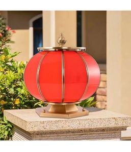 IP65ทองเหลืองทั้งหมดกันน้ำกลางแจ้งพลังงานแสงอาทิตย์ LED E27ฐานสวนบ้านลานบ้านประตูกระจกไฟเสากลางแจ้ง - Product Image 3