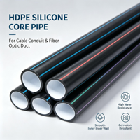 Tuyau de protection pour câble à fibre optique souterrain en PEHD de haute qualité avec âme en silicone, couleur personnalisée, approvisionnement direct usine