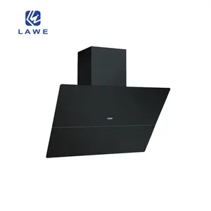 Lawe High Quality 900cm Smoke Suction Ventilation Control Hood Smart Wall-mounted Hood With Glass Stainless Steel LED Light