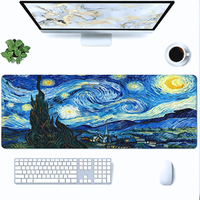 Tapis de souris XL en caoutchouc personnalisé avec impression de fleurs esthétiques de la série FLAME SNAKE, non toxique, en stock