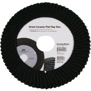 Green Ceramic Flat Flap Disc 115x22 Mm Nylon Backing For <b>Grinding</b> <b>Wheels</b> - Product Image 2