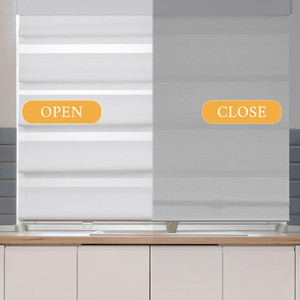 וילון גלילה אלחוטי חדש בעיצוב פרפר, וילון שקוף פרפר, וילונות יום ולילה לחלון פנימי, חדר שינה - Product Image 5