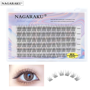 NAGARAKU Faux cils collés Cluster Lashes Makeup Individual Self greffing Eyelash Extension Self-making DIY New <span class=keywords><strong>manga</strong></span> - Product Image 3