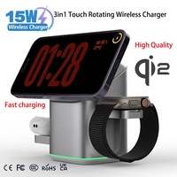 Chargeurs sans fil magnétiques pliables Qi2 3 en 1 25w pour Iphone Samsung Chargeur de téléphone sans fil portable 3 en 1