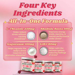 Thảo dược bổ sung hài hòa tâm trí & cơ thể Vitamin tổng hợp Gummies cho hàng ngày căng thẳng hỗ trợ thúc đẩy thư giãn & tổng thể phúc lợi - Product Image 6