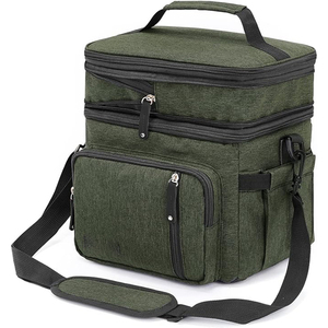 Muestra Gratuita, Bolsa de Almuerzo Personalizada de RPET para Picnic, de Lujo, Sublimable, Reutilizable, Impermeable, Aislada, con Bolsa Refrigerante a Prueba de Fugas - Product Image 1