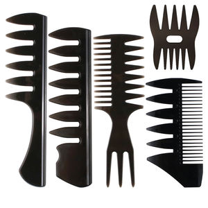 Peine Plegable de Plástico para Hombre, Diseño de Espina de Pescado, para Peinar, Pintar, Cepillo para Limpieza del Hogar - Product Image 1