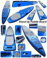 Planche de paddle gonflable de 700 cm (92 pieds) avec aileron coulissant et pont antidérapant en EVA pour le tourisme et le sauvetage en mer, fabriquée en Chine par Lumark