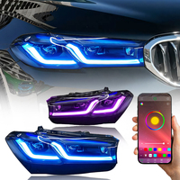 Accessoires pour BMW Série 5 G30 LCI 2021 2022, mise à niveau des phares LED G30, phares M5 RGB 6000k, feux de jour