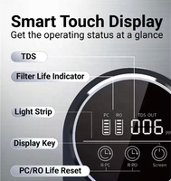 Sistema Purificador de Agua RO con Carcasa de Acero Inoxidable Premium, 600G/800G GPD, Sin Tanque, Bajo Fregadero, para Hogar/RV, Eléctrico/Solar