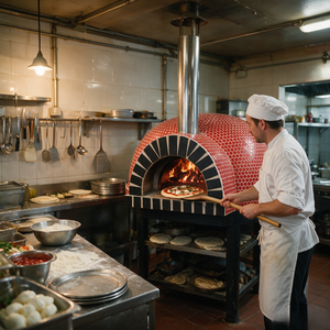 <span class=keywords><strong>Forno</strong></span> per Pizza Professionale a Legna di Alta Qualità, Riscaldamento Rapido e Uniforme, Risparmio Energetico, <span class=keywords><strong>Forno</strong></span> Commerciale Resistente per Pizzerie di Lusso - Product Image 1