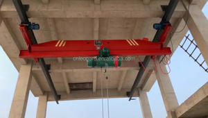 Jembatan girder tunggal 5 derek-32 Ton kontrol PLC gir Motor kerekan listrik kapasitas tinggi untuk penggunaan bengkel pabrik - Product Image 4