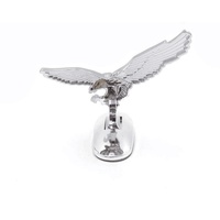 Emblème d'aigle en métal brodé en 3D, autocollant universel pour carrosserie de voiture