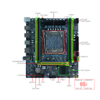 Carte mère X99 C612 DDR4 128 Go Intel pour ordinateur de bureau M-ATX, double canal, graphismes intégrés, SATA, LGA 2011-3, carte mère PC