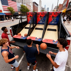 Macchina da Basket a Gettoni JOY FUNPLAY, Giochi a Moneta, Basket da Strada per Sale Giochi - Product Image 1