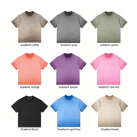 T-shirt unisexe surdimensionné en coton 100% 240GSM, effet délavé, style vintage, disponible en stock, personnalisable
