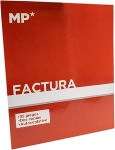 Factures CABLEPELADO Talonary |   Carnet de factures |   1 exemplaire original |   Auto-copie |   Matrice de découpe Encolades |   Papier |   Taille 25cm - Product Image 2
