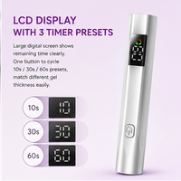 Lampe à ongles mini format, directement de l'usine, avec 3 perles LED UV, puissance 6W et emballage personnalisé pour les distributeurs