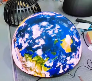 Écran LED sphérique en forme d'œuvre d'art P3.91 Diamètre 1m Luminosité 5000 Cd/m Garantie 1 an Étanche Personnalisable - Product Image 4