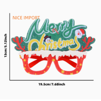Lunettes de Noël style sapin et rennes, lunettes de fête de Noël, montures de dessins animés pour adultes et enfants