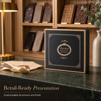 Boîte cadeau en chocolat rigide carrée de luxe avec logo personnalisé et séparateurs pour truffes, bonbons, Nama, fabricant en gros