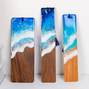 ที่คั่นหนังสือทำจากไม้รู<span class=keywords><strong>ป</strong></span>คลื่นเรซินทำมือศิล<span class=keywords><strong>ป</strong></span>ะธีมมหาสมุทรสำหรับคนรักหนังสือ<span class=keywords><strong>อ่าน</strong></span>ของขวัญที่ไม่ซ้ำกัน - Product Image 1