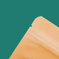 Emballage alimentaire à trois joints latéraux feuille d'aluminium intérieure en papier kraft brun pochette plate à fermeture éclair sac de paquet de graines refermable avec fermeture éclair