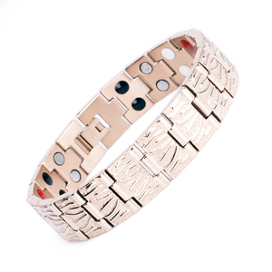 Ajustable de acero inoxidable o titanio energía de iones negativos poder magnético pulsera de energía - Product Image 5