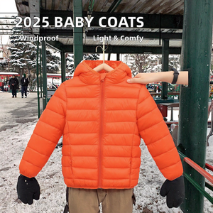 Abrigos de Invierno para Bebé 2025, Nuevo Estilo, con Cierre, Capucha, Resistentes al Viento, Cálidos, Cómodos y Ligeros, Rellenos de Poliéster - Product Image 2