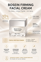 Crème Visage Anti-Âge Raffermissante et Liftante au Pro-Xylane, Palmitoyl Tripeptide-5 et Hexapeptide-9 pour Peaux Matures, Marque Blanche