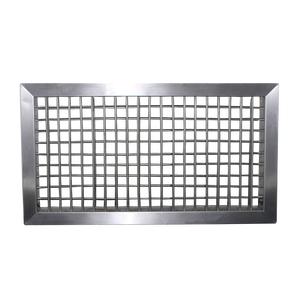 Вентиляционные жалюзи из нержавеющей стали, матовый серебристый настенный жалюзи - Product Image 3