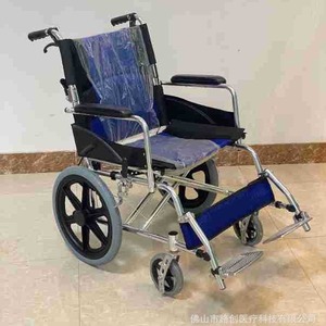 Fauteuil roulant manuel Foshan Lucheng, roue arrière de 16 pouces, alliage d'aluminium léger, pliable, pour personnes âgées et handicapées - Product Image 1