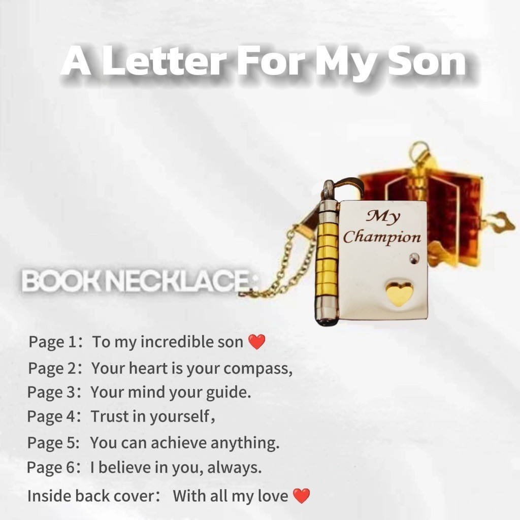 [11]Two-tone gold necklace for son - engraved