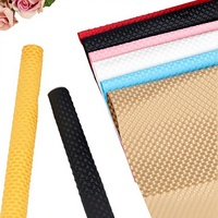 Papier kraft en pâte chimique recyclable texturé en relief pour emballage de bouquets de fleurs, boîte cadeau, film bulle à bulles de pression