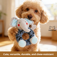 Jouet en peluche couineur pour chien, jouet de dentition résistant aux morsures pour chiens de petite et moyenne taille, soulage l'ennui et stimule l'énergie